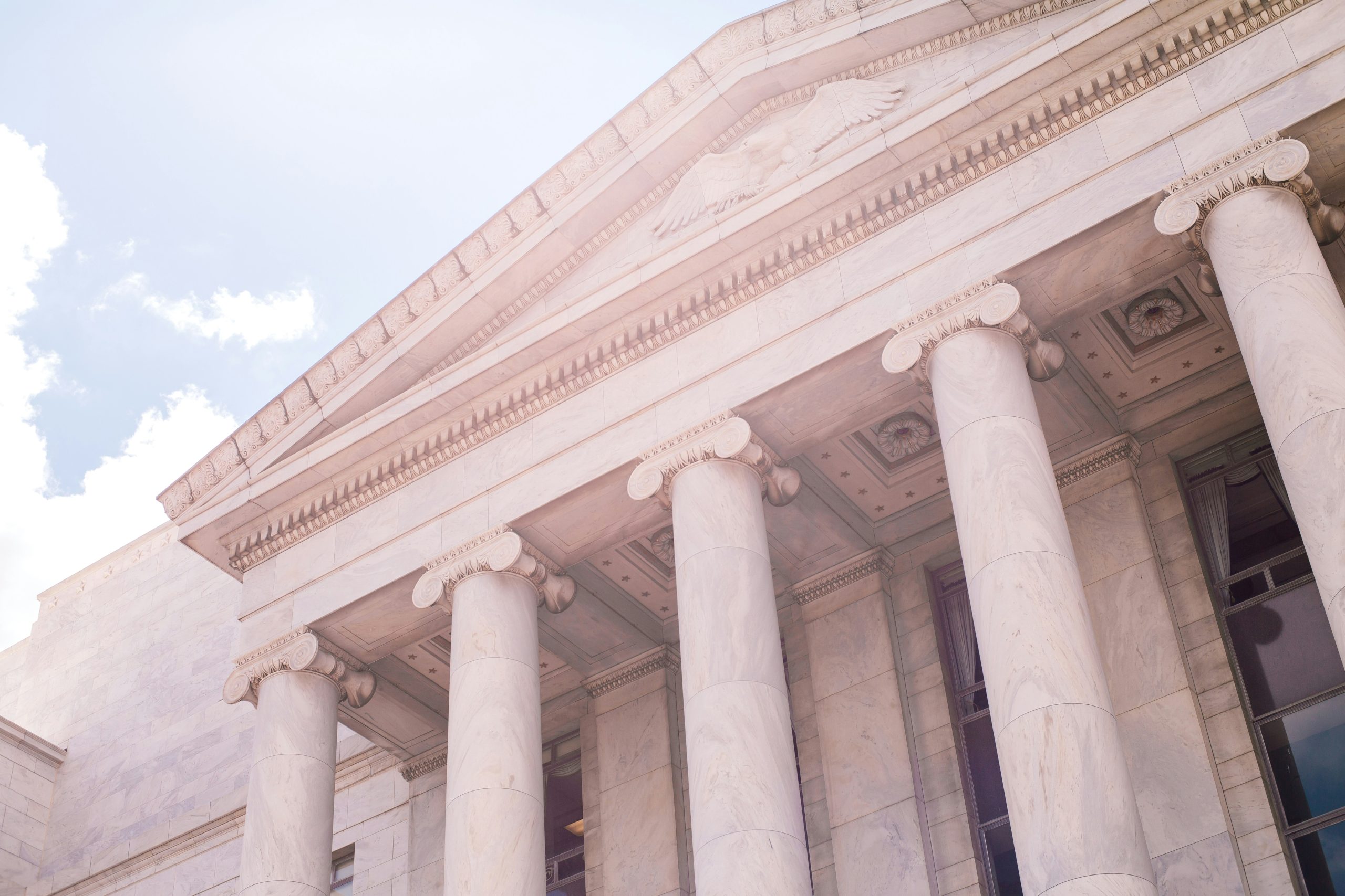 pillars of a government building